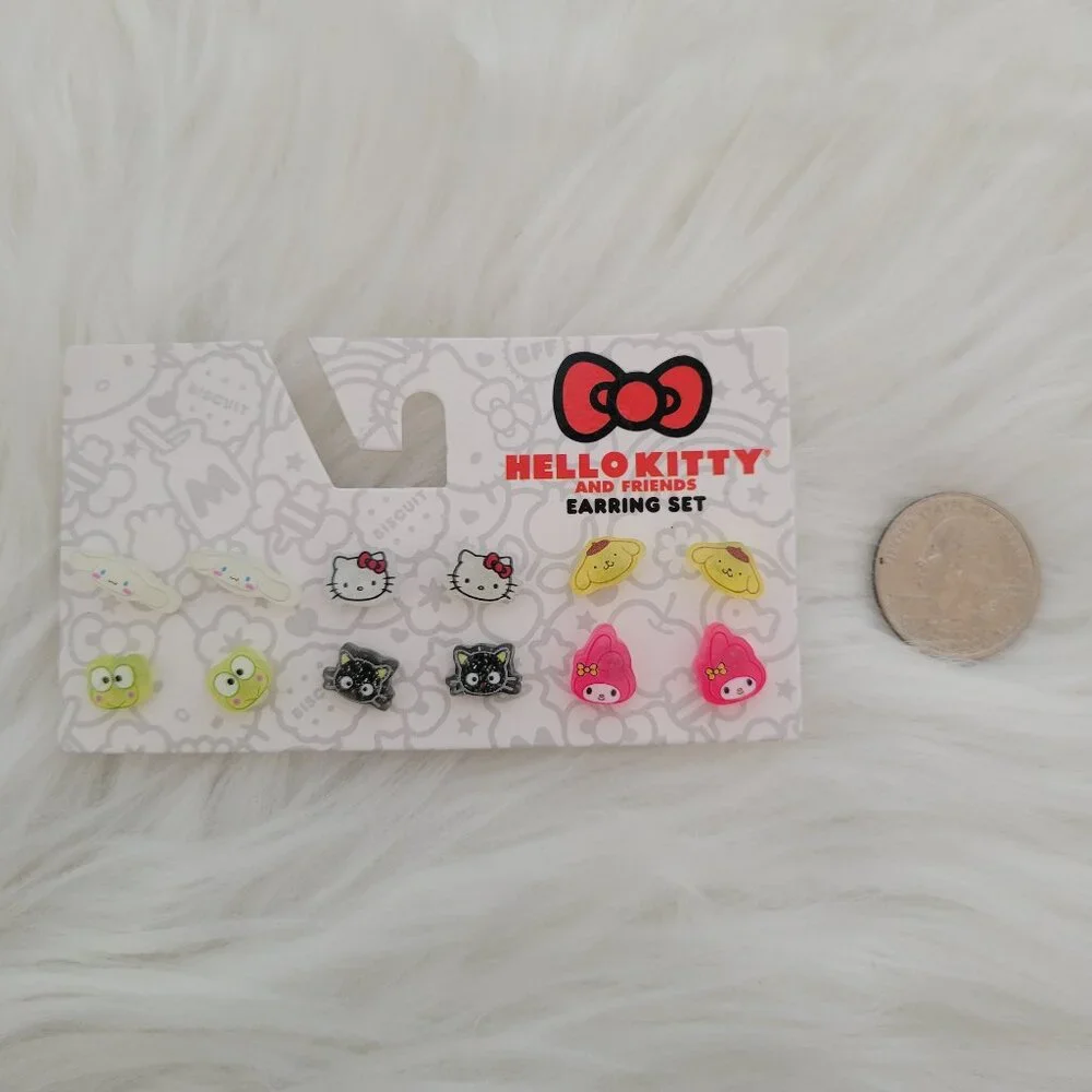 Hello Kitty & Friends 6-Pack Stud Earrings